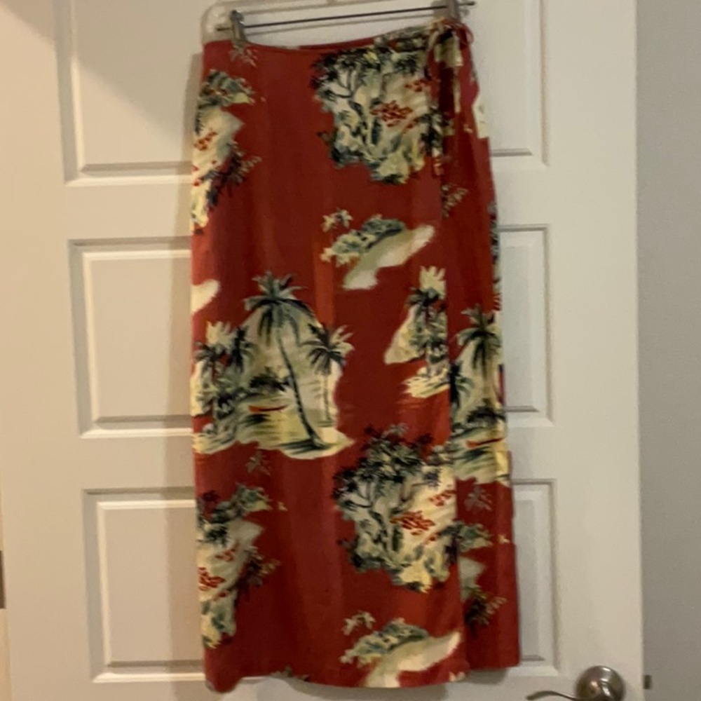 Island Republic Red Maxi Skirt